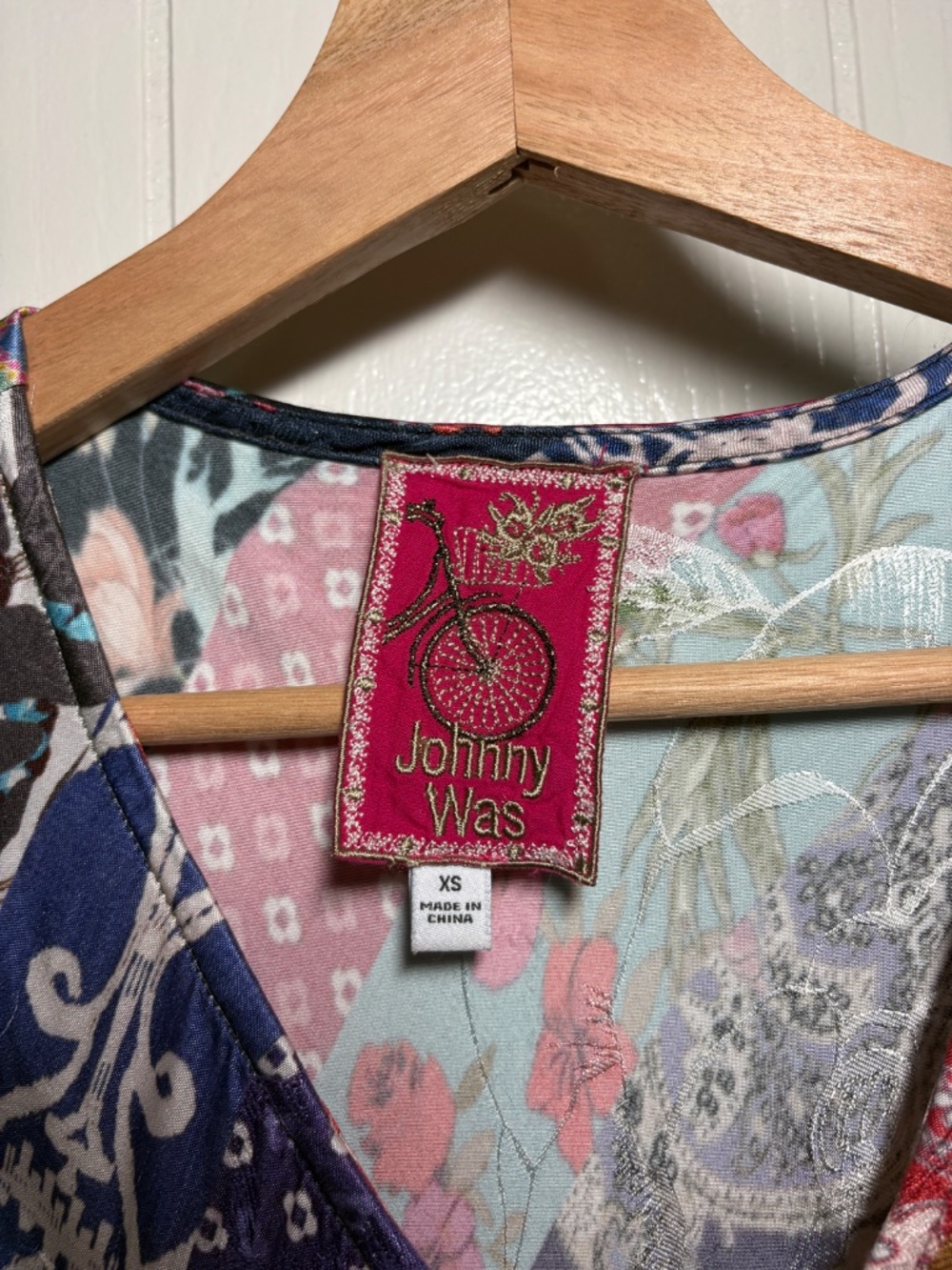 JOHNNY WAS TREBLE BIAS DRESS XS - Picture 2 of 10